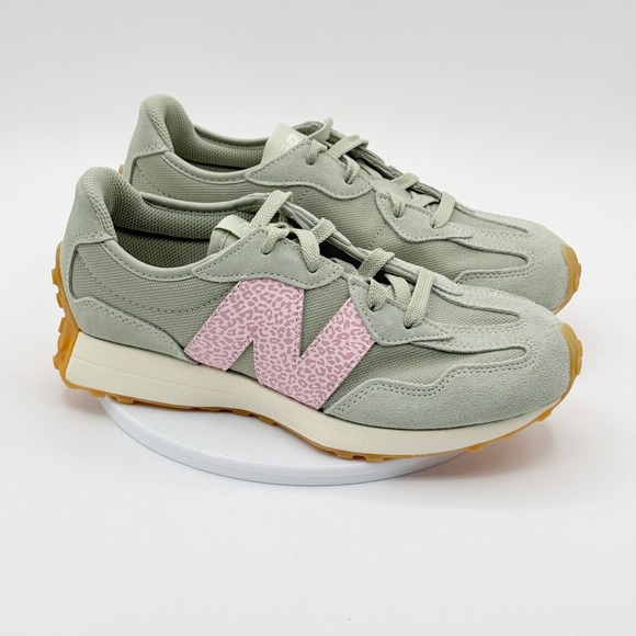 New Balance Other - New Balance 327 Lifestyle Sneakers Size 5.5 Kids Pink Green GS327WT, NEW